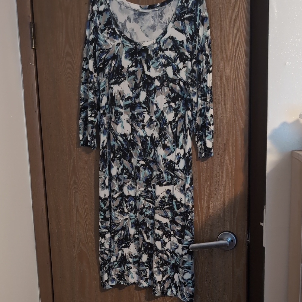 Junarose Multi Colored Long Sleeve Sheath Dress